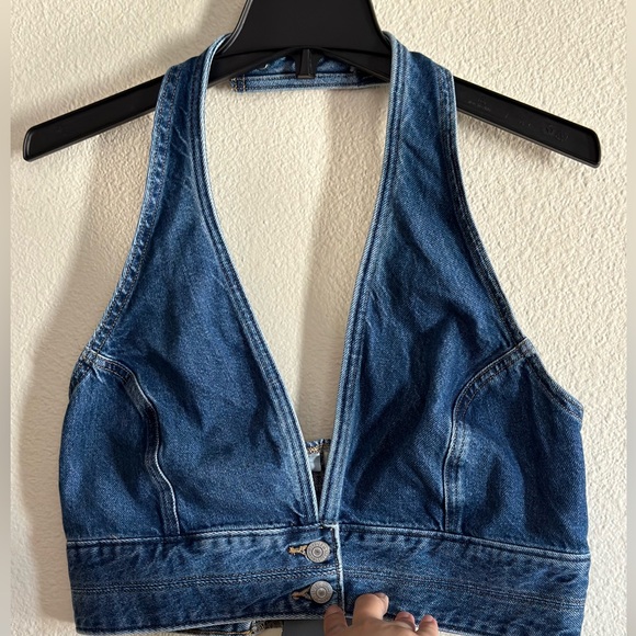 Levis denim Daisy halter top - Picture 4 of 8